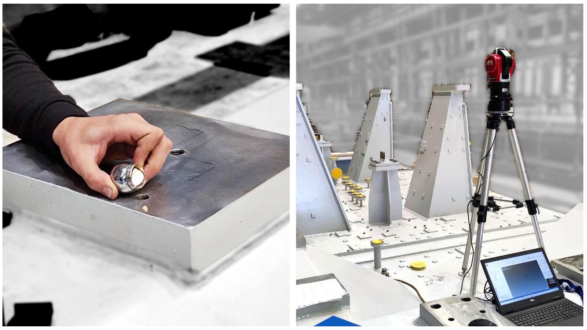 Misurazioni con laser tracking