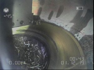 Machining of a Governor Valve Seat seen from an endoscope